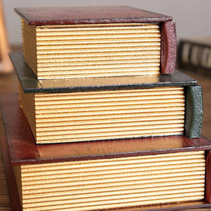 欧式装饰书假书摆件摆设欧式道具模型书复古办公室复古摄影书本