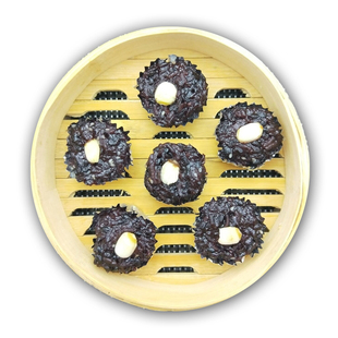 阿诺黑糯米糕 莲子黑米糕酒店速冻点心糕点儿童营养早餐360克12个