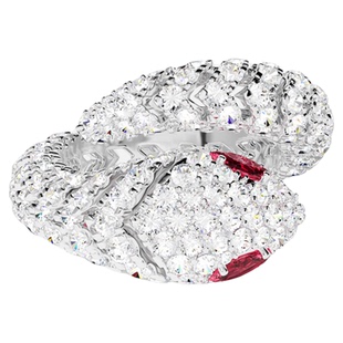 [杨紫同款]APM Monaco密镶Kaa戒指环绕迎蛇情侣对戒生日新年礼物