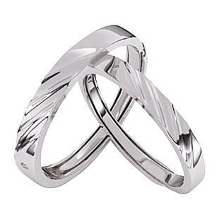 钟久久情侣对戒一点星辰纯银戒指女情人节新年礼物送定制钟爱协议