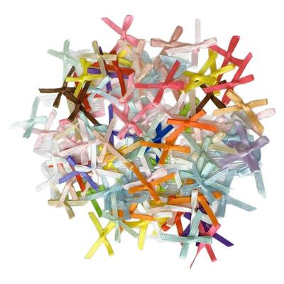 马卡龙色蝴蝶结橘川缎带装饰物