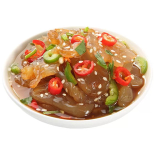 海蜇头开袋即食凉拌大连特产下酒菜特级海蜇头特产美食官方旗舰店