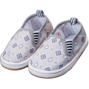 儿童布鞋1-3岁女宝宝老北京千层底女童手工单鞋小孩婴儿男童家居