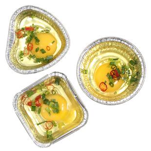 烤鸡蛋锡纸盒小爱心形烧烤神器一次性餐盒碗商用打包烤脑花锡纸盒