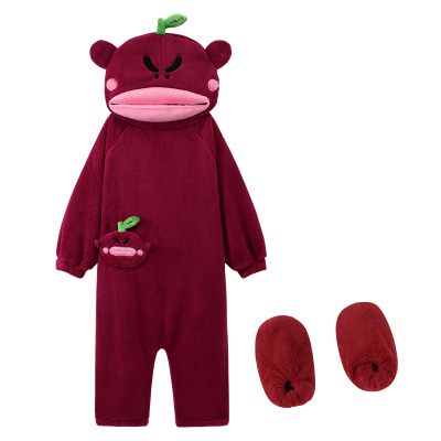 杨梅吐气可爱连体服睡衣情侣搞怪