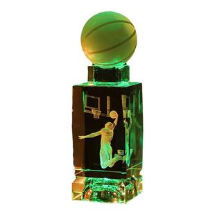 生日礼物男生送男友兄弟男孩库里手办篮球水晶摆件科比纪念品新年