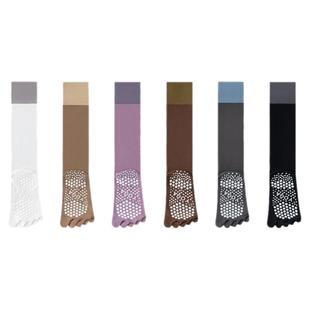 压力运动袜子女小腿袜专业健身跑步跳绳肌能压缩袜长筒瑜伽五指袜