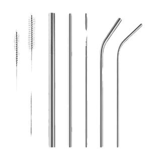 304不锈钢吸管创意镀钛鸡尾酒奶茶直管弯管金属吸管套装