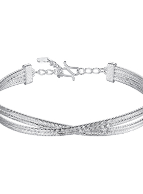 金町五帝钱手链女款足银999招财胖福手工盘缠手串纯银手镯手饰