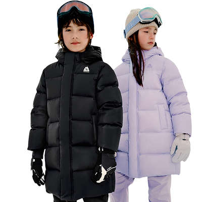 巴拉巴拉儿童中长款加厚羽绒服冬