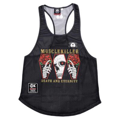 肌肉杀手弹力速干网眼工字背心