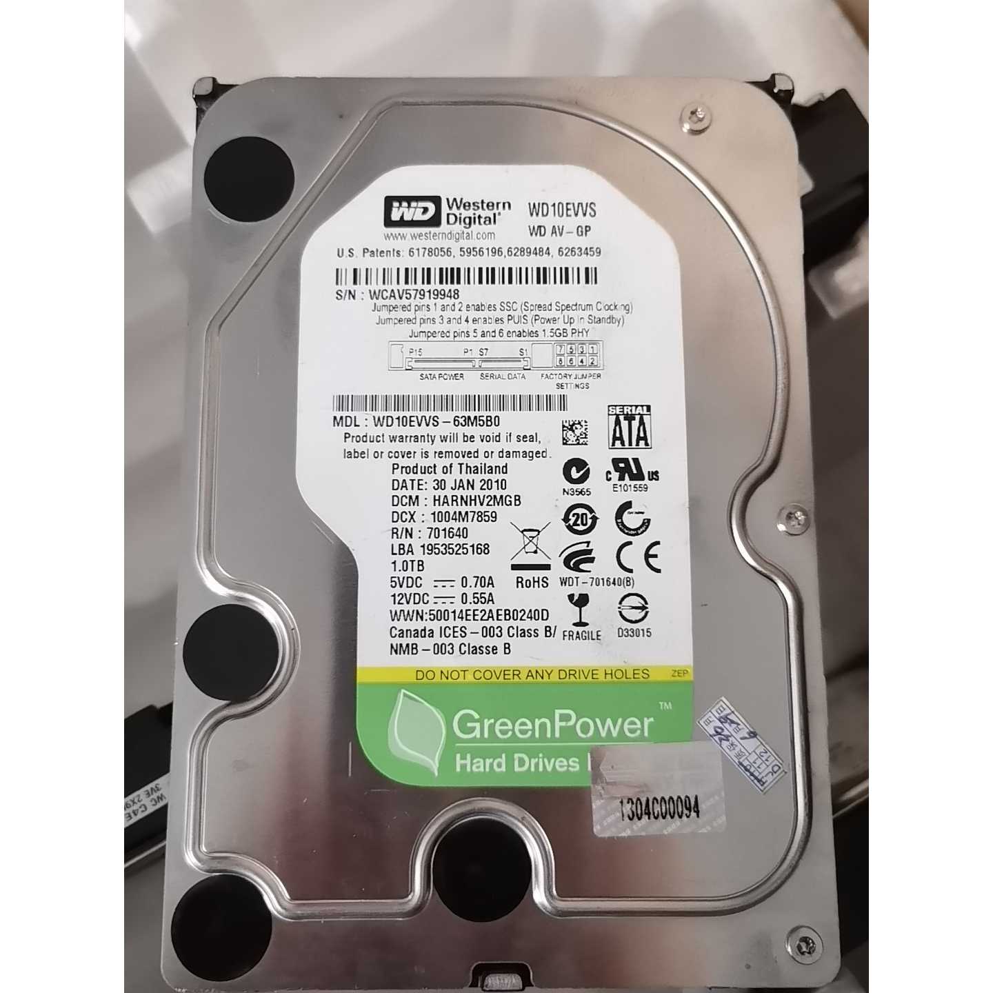 议价西数希捷台式串口硬盘 1TB 3.5寸机械硬盘，拆机件，成色