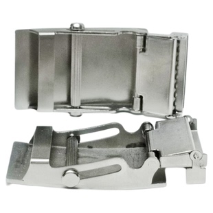 不锈钢腰带扣加厚纯钢滚轴扣无牙皮带自动扣全钢滚柱皮带滚轮卡扣