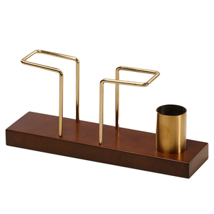 创意高档榉木纸巾架桌面酒店咖啡店餐厅纸巾座立式实木轻奢摆件