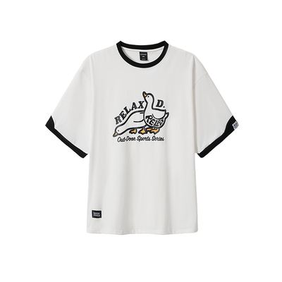 GEEEKPANDA短袖休闲撞色圆领T恤