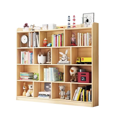 儿童书架桌面实木落地简易多功能