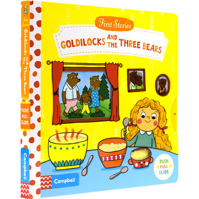 Campell 机关书 First Stories Goldilocks and the Three Bears 金发女孩纸板操作 英语活动书启蒙  英文原版进口儿童图书