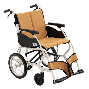 日本MIKI轮椅CK-2轻便折叠老人旅行代步车小型便携残疾人手推轮椅