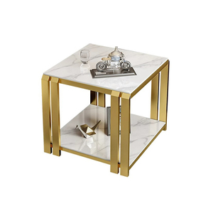 岩板双层角几边几茶几