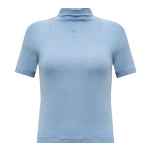 王霏霏同款lost in echo修身半高领羊毛亲肤衣针织衫短袖打底衫女