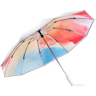 德国反向全自动雨伞抗风折叠男女晴雨两用遮阳夏季防晒太阳伞定制