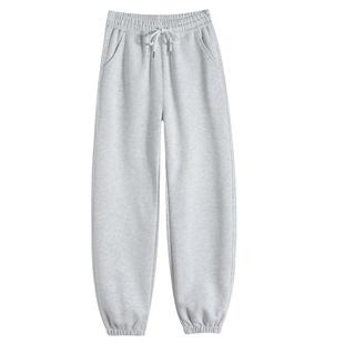 运动裤女2026新款秋冬季宽松束脚灯笼裤小个子直筒春秋休闲卫裤子