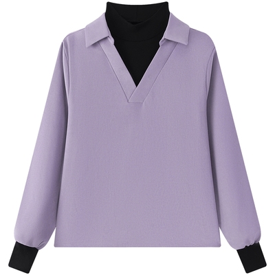 慕兔韩系宽松长袖衬衫