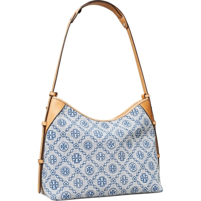【12期免息】TORY BURCH 汤丽柏琦 T MONOGRAM 丹宁邮差包 183814
