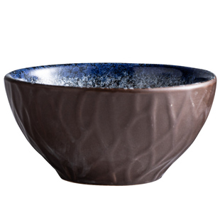 陶瓷日式家用米饭碗吃饭碗汤碗创意餐具蓝色碗酱料碗小吃碗