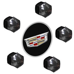 适用于凯迪拉克ATSL轮胎螺丝帽轮毂螺丝盖保护套改装饰黑化配件