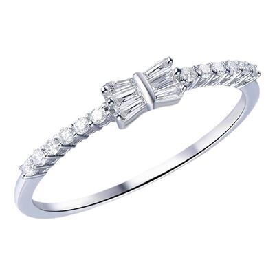 米莱珠宝18k金钻石戒指群镶