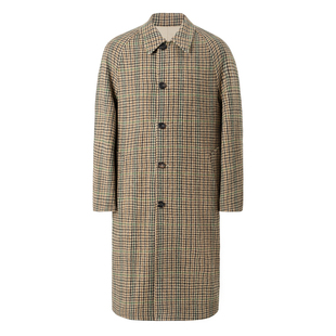 【冬加厚830g重全羊毛】CULTUM麦尔登呢达夫尔牛角扣中长款大衣男