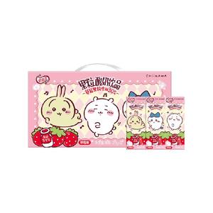 伊利优酸乳草莓味果粒酸奶饮品整箱chiikawa联名装