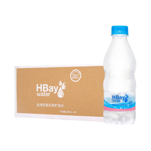 HBay纽湾新西兰进口天然泉水330ml*24瓶整箱会议高端饮用水矿泉水