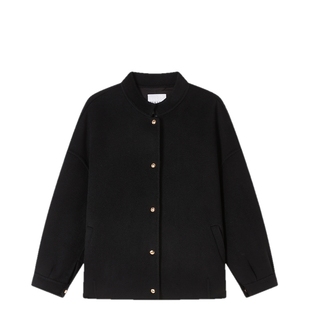 菲妮迪品牌小个子毛呢外套2025冬新款羊毛时尚通勤短款羊绒大衣