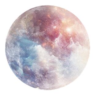 天体观测系列创意星球地球月球创意便利贴便签圆形留言记事N次贴