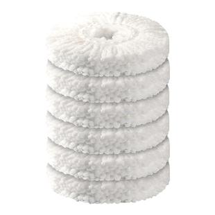 旋转拖把头配件大全通用拖布替换头平板墩布地拖圆夹头拖头家用杆