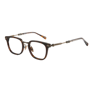 152MM大脸胖子复古设计师玳瑁方框纯钛变色近视眼镜可配度数男款