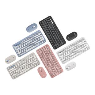 罗技PEBBLE 2 COMBO无线蓝牙键鼠套装办公轻薄便携笔记本平板轻音