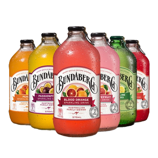 【直播】澳洲宾得宝Bundaberg进口青柠果汁气泡水汽水饮料6瓶整箱