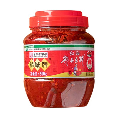 鹃城牌红油豆瓣500g/瓶四川