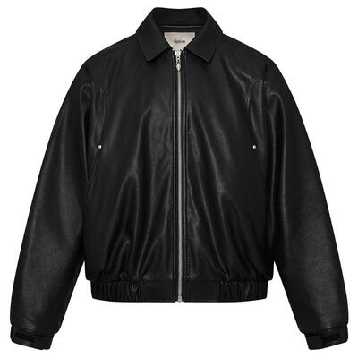 CHINISM赤尘PU皮翻领夹克男