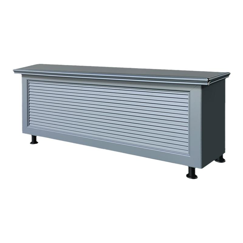 户外储物柜防雨防晒阳台庭院花园杂物柜子上翻门全铝合金收纳柜