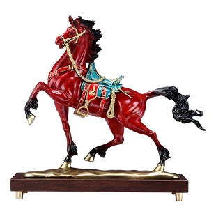 彩铜《壮志凌云》马摆件马到成功家居办公室装饰品开业商务礼品