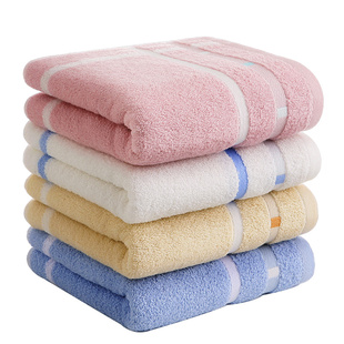 3条金号毛巾纯棉洗脸面巾家用全棉成人男女儿童吸水洗澡擦头发A类