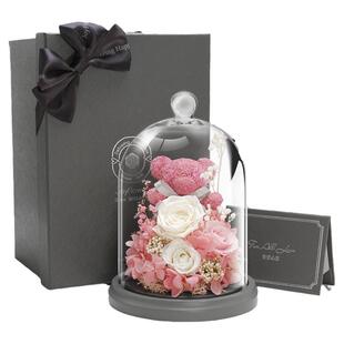 Joyflower永生真花玫瑰干花束家居摆件生日送女朋友结婚新婚礼物