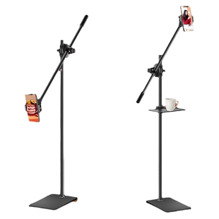 手机懒人支架直播拍摄俯拍钢琴网课专用2025新款床头床上落地式追剧视频自拍斜杆支撑架