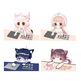 OBS主播直播Bongo Cat Mver 虚拟Q版人物live2d键盘鼠标桌宠定制