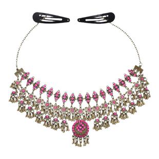 紫萱同款民族风发饰额头链凤凰城古风头饰铃铛手链异域风耳环旅拍