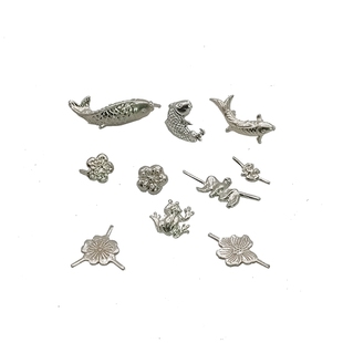 银花钉锔瓷配件补紫砂壶瓷器修复银锔钉材料镶嵌银钉泡茶锯钉